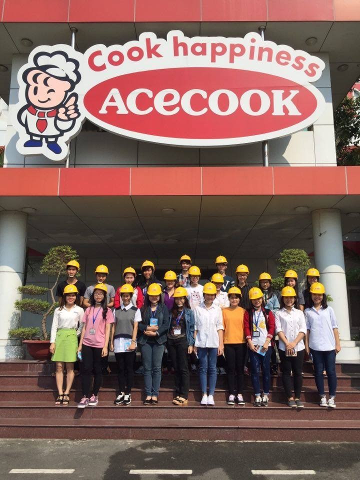 The field trip to Acecook factory will become memorial experience for all student of Marketing class