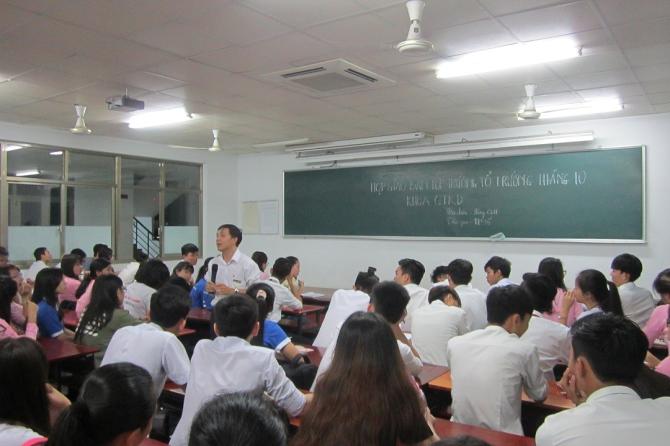 Giao ban lớp Trưởng, tổ Trưởng và Cán bộ Đoàn – Hội tháng 1/2017