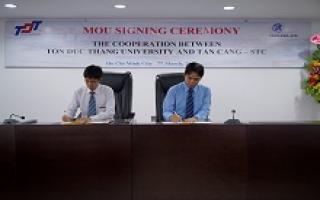 Lễ ký kết hợp tác đào tạo giữa Đại học Tôn Đức Thắng và Công ty Tân Cảng – STC