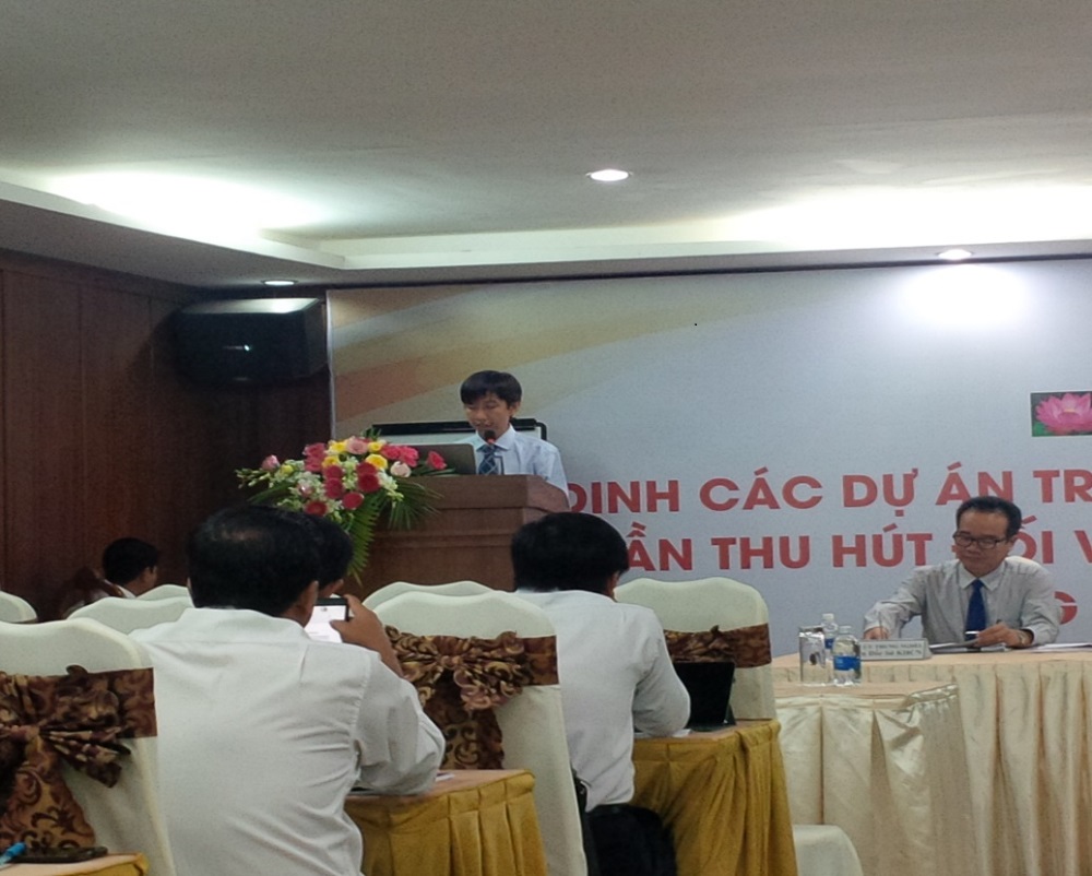 . Dr. Vo Hoang Duy, Vice President of TDTU was giving the Opening Speech of the Symposium