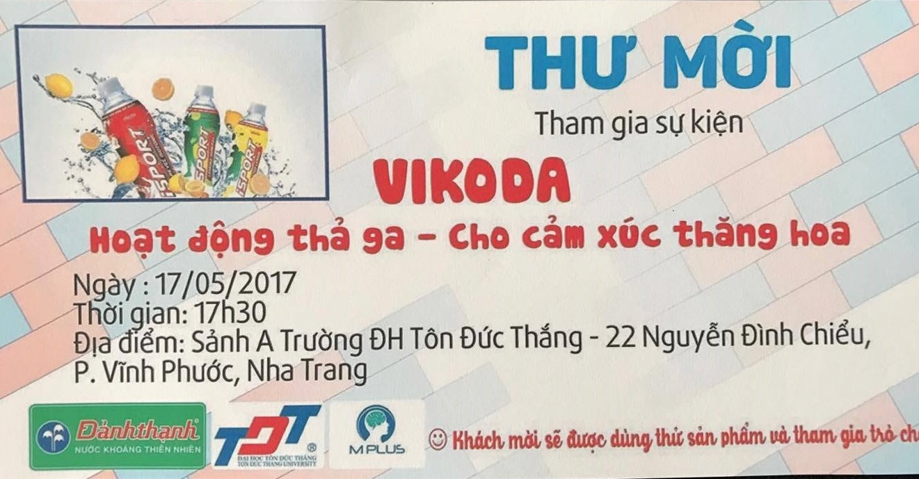Vé mời của sự kiện