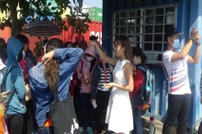 Buổi tham quan thực địa tại Cảng Cát Lái môn học Kỹ thuật nghiệp vụ ngoại thương SV CLC Khóa 19